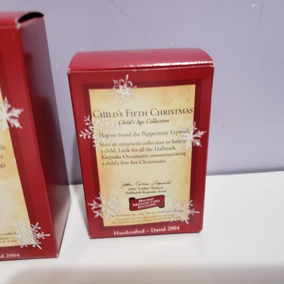 Hallmark Keepsake Christmas Tree Ornaments Lot Of 3 / 5th Christmas - Picture 7 of 7